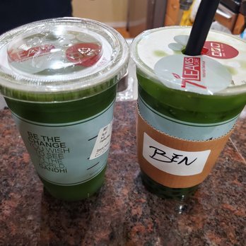 7 Leaves Cafe - Matcha Green Tea with boba - Coffee & Tea Near Me - Irvine, California