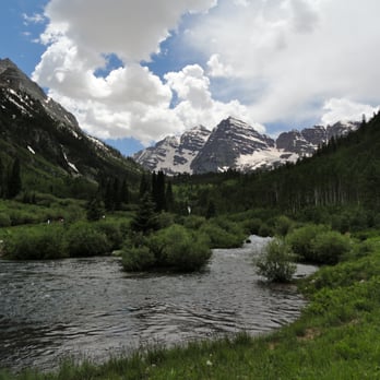 Maroon Bells Peaks - Maroon Bells as seen between Maroon and Crater Lakes - Rock Climbing Near Me Maroon Bells Peaks - Maroon Bells as seen between Maroon and Crater Lakes - Rock Climbing Near Me