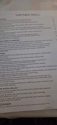 Menu photo 3 Vintner Grill Las Vegas, NV