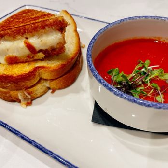 Cat Cora's Kitchen - Tomato Soup with grilled cheese sandwich - New American Near Me - Atlanta, Georgia