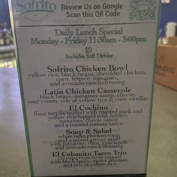 Sofrito Latin Restaurant & Bar - Lunch Menu - Latin American Near Me - Greenville, South Carolina Sofrito Latin Restaurant & Bar - Lunch Menu - Latin American Near Me - Greenville, South Carolina