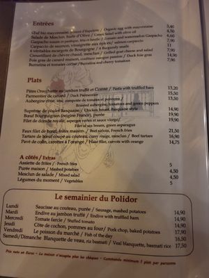 Menu photo 3 Polidor Paris, 75 Menu photo 3 Polidor Paris, 75