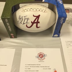 Crawfish For A Cause - Football autographed by Nick Saban