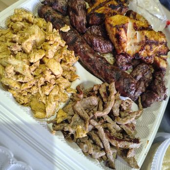 Chamoun’s Way - Combo plate with 4 types of meat - Mediterranean Near Me - New York, New York