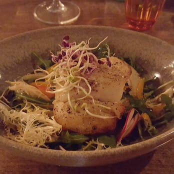 Plate - Salted cod salad - was a special - American Near Me - Stowe, Vermont Plate - Salted cod salad - was a special - American Near Me - Stowe, Vermont