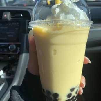 Tea Hive - Mango smoothie w/ boba - Bubble Tea Near Me - West Covina, California Tea Hive - Mango smoothie w/ boba - Bubble Tea Near Me - West Covina, California