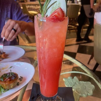 Marabu Restaurant - Strawberry Mocktail - Cuban Near Me - Miami, Florida