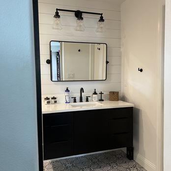 We Do Construction - Guest Bath After - Vanity - General Contractors Near Me - San Francisco, California We Do Construction - Guest Bath After - Vanity - General Contractors Near Me - San Francisco, California