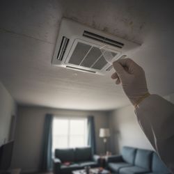 Santa Clarita Mold Inspection - Vent tape lift