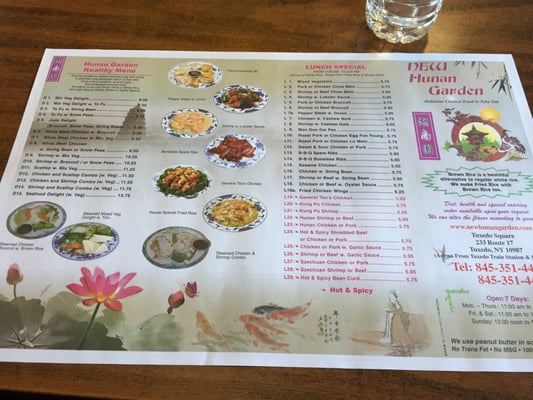 Menu photo 2 Hunan Garden Tuxedo Park, NY Menu photo 2 Hunan Garden Tuxedo Park, NY