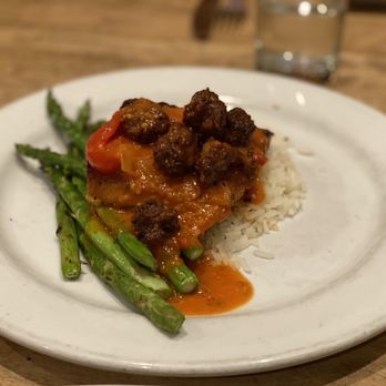KIN Windsor - Pan Seared Salmon was my excellent choice. - New American Near Me - Windsor, California