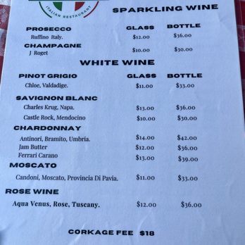 Florence Italian Restaurant - Wine Menu - Italian Near Me - Martinez, California Florence Italian Restaurant - Wine Menu - Italian Near Me - Martinez, California