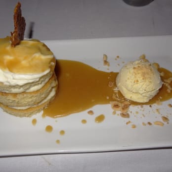 Chef's Table At the Edgewater - Brown butter cake with buttermilk mascarpone ice cream and ginger/hazelnut tuille - New American Near Me - Winter Garden, Florida