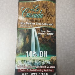 Front To-Go Menu