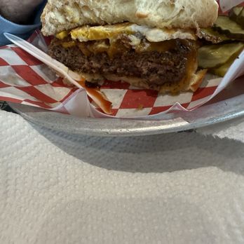 Fuddruckers - 1 lb Hangover Burger $17 PLUS $8 EXTRA to add fries and a shake - American Near Me - Norfolk, Virginia