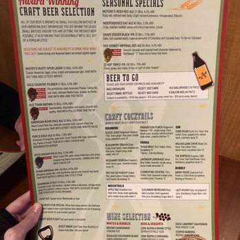 Auburn Alehouse - Drank menu 1/19 - American Near Me - Auburn, California
