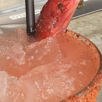 Kalaveras - Moldly strawberry margarita - New Mexican Cuisine Near Me - Long Beach, California