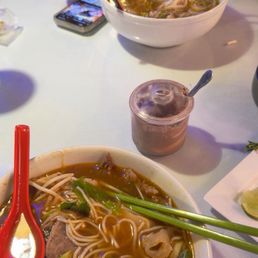 Bun Bo hue and combination pho Bun Bo hue and combination pho