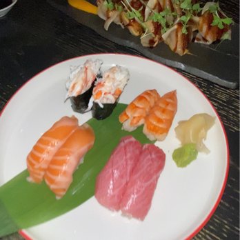 Nobu Chicago - Bluefin Toro, Salmon, King Crab, & Wagyu Dumplings - Japanese Near Me - Chicago, Illinois Nobu Chicago - Bluefin Toro, Salmon, King Crab, & Wagyu Dumplings - Japanese Near Me - Chicago, Illinois