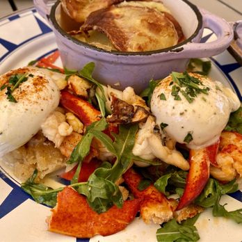 Sugar and Scribe - Poached butter lobster Benedict - Bakeries Near Me - La Jolla, California Sugar and Scribe - Poached butter lobster Benedict - Bakeries Near Me - La Jolla, California
