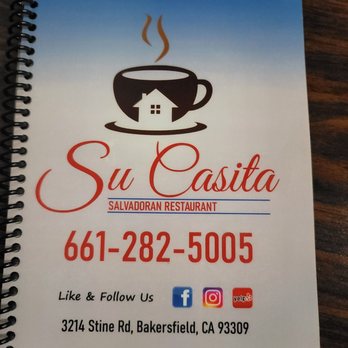 Su Casita Bakersfield - Menu front - Salvadoran Near Me - Bakersfield, California Su Casita Bakersfield - Menu front - Salvadoran Near Me - Bakersfield, California
