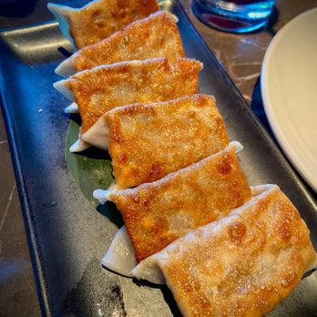 Hakkasan - Miami - Pan-fried vegetable dumpling 'v' - Dim Sum Near Me - Miami Beach, Florida Hakkasan - Miami - Pan-fried vegetable dumpling 'v' - Dim Sum Near Me - Miami Beach, Florida