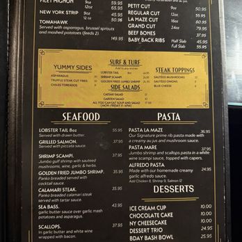 Cafe La Maze - Menu - Steakhouses Near Me - National City, California