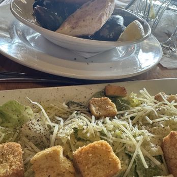 Backwaters on Sand Key - Mussels and Caesar salad - Seafood Near Me - Clearwater Beach, Florida