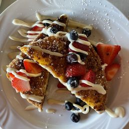 Oatmeal crusted French toast Oatmeal crusted French toast