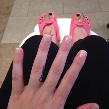 Nail Design - I asked for a nude polish and was given this!! Lovin it! - Nail Salons Near Me - wauwatosa, Wisconsin