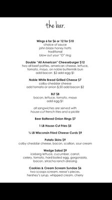 Menu photo 6 The Bar - Arcadia Phoenix, AZ Menu photo 6 The Bar - Arcadia Phoenix, AZ
