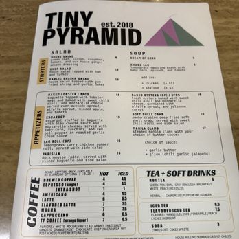 Tiny Pyramid - Menu - Cafes Near Me - Honolulu, Hawaii
