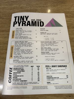 Menu photo 1 Tiny Pyramid Honolulu, HI