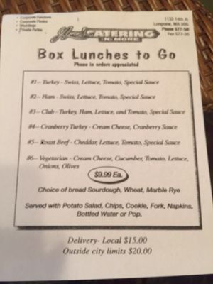 Menu photo 1 Lynns Catering N Cafe Longview, WA Menu photo 1 Lynns Catering N Cafe Longview, WA