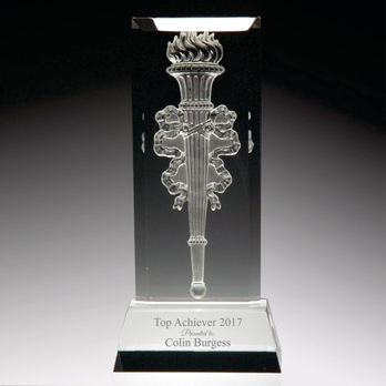 Custom Engraving Studio - Engraved Victory Flame Award: "For the leaders, teams companies, or whoever will carry the torch...for those whose legacy wil... - Trophy Shops Near Me - York, Pennsylvania