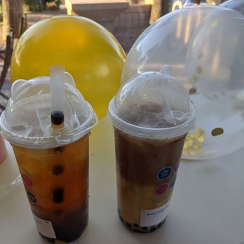 Boba CuCue - Brown suger boba tea on the right - Bubble Tea Near Me - Gilbert, Arizona Boba CuCue - Brown suger boba tea on the right - Bubble Tea Near Me - Gilbert, Arizona
