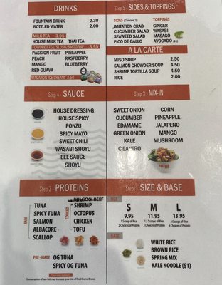Menu photo 1 Poke Bar El Paso, TX