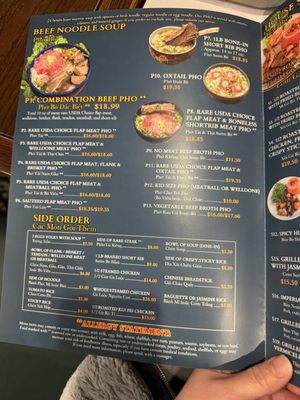 Menu photo 6 Pho Ha Noi Milpitas, CA