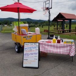Mountin Dawgz - This is our fun time hot dog cart located in East TN. Come have a great hot dog. Full hot dog menu! Brats too!
