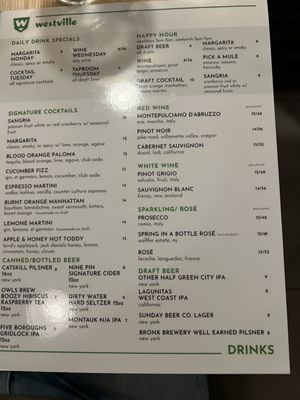 Menu photo 2 Westville Upper East Side New York, NY Menu photo 2 Westville Upper East Side New York, NY