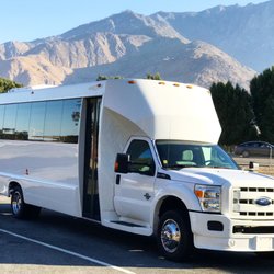 OC Party Bus - Our 20 passenger Diamond party bus admiring the Mountain View
