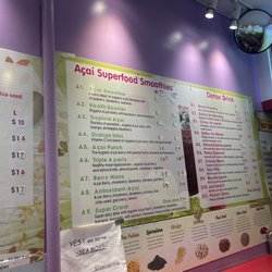 Bobo's Smoothies - Menu