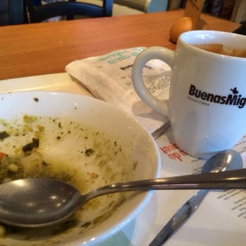 Buenas Migas - Delicious veggie Minestrone and cafe - Italian Near Me - Barcelona, B Buenas Migas - Delicious veggie Minestrone and cafe - Italian Near Me - Barcelona, B