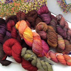 Yarn Matters - Fall colors of yarn in the shop
