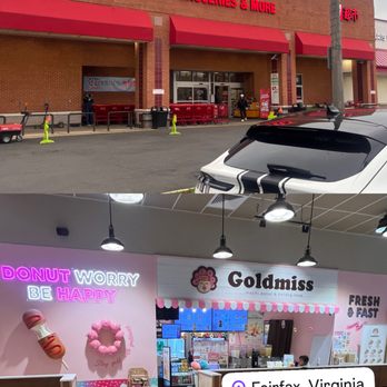 GoldMiss - Top: Exterior Bottom: Goldmiss in Food Court - Hot Dogs Near Me - Fairfax, Virginia GoldMiss - Top: Exterior Bottom: Goldmiss in Food Court - Hot Dogs Near Me - Fairfax, Virginia