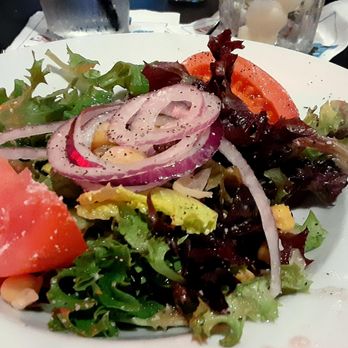 Frankie Bones Hilton Head - Early dining side salad was big enough for two, and delicious....fresh and delicious. - Italian Near Me - Hilton Head Island, South Carolina Frankie Bones Hilton Head - Early dining side salad was big enough for two, and delicious....fresh and delicious. - Italian Near Me - Hilton Head Island, South Carolina