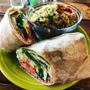 Delicomb - The smoked salmon wrap with side of quinoa tabouli salad. - Coffee & Tea Near Me - Jacksonville Beach, Florida Delicomb - The smoked salmon wrap with side of quinoa tabouli salad. - Coffee & Tea Near Me - Jacksonville Beach, Florida