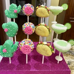 Posh Cake Pops - Fiesta theme pops
