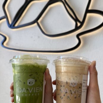Da Vien Coffee - Banana matcha ($7.5) and DV coffee ($6) - Desserts Near Me - Westminster, California Da Vien Coffee - Banana matcha ($7.5) and DV coffee ($6) - Desserts Near Me - Westminster, California