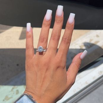 Creative Nails - Milky white set - Nail Salons Near Me - Fort Worth, Texas Creative Nails - Milky white set - Nail Salons Near Me - Fort Worth, Texas